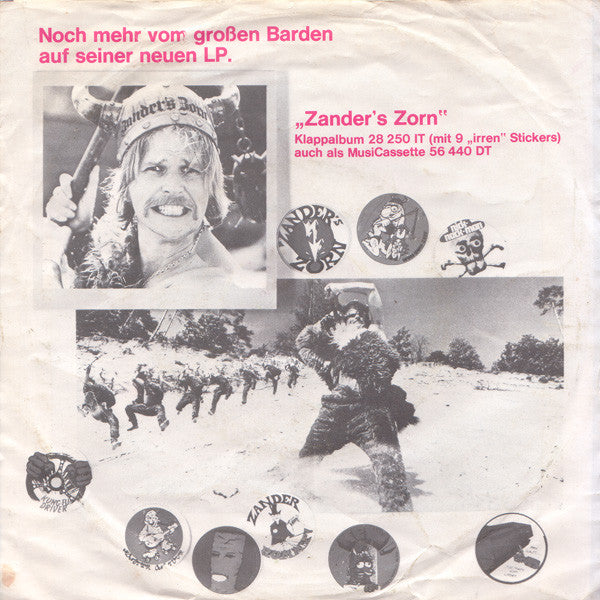 Frank Zander - Rosita (Heinz Schwalbe Der Pauschaltourist) Vinyl Singles Vinyl Very Good (VG) <br> Hoes Good Plus (G+)