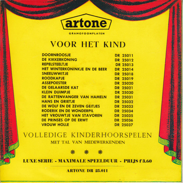 Unknown Artist - Doornroosje 34124 Vinyl Singles Vinyl Very Good (VG) <br> Hoes Good Plus (G+)