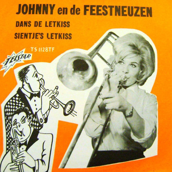 Johnny En De Feestneuzen - Dans De Letkiss Vinyl Singles Vinyl Very Good (VG) <br> Hoes Good Plus (G+)