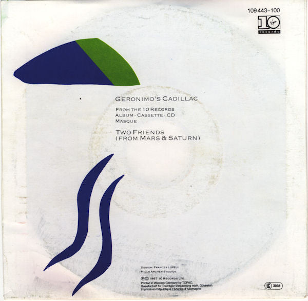 Manfred Mann's Earth Band - Geronimo's Cadillac Vinyl Singles Vinyl Very Good (VG) <br> Hoes Good Plus (G+)