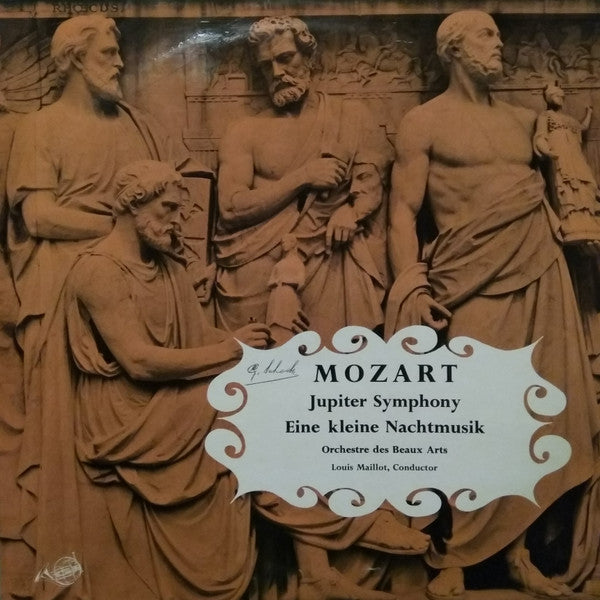 Wolfgang Amadeus Mozart, L' Orchestre Des Beaux Arts - Jupiter Symphony (LP) Vinyl LP Vinyl (VG) <br> Hoes (G+)