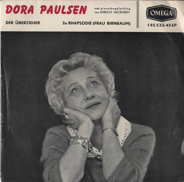 Dora Paulsen - Der Überzieher Vinyl Singles Vinyl Very Good (VG) <br> Hoes Good Plus (G+)
