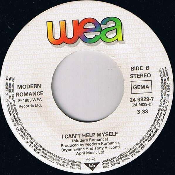 Modern Romance - Don't Stop That Crazy Rhythm Vinyl Singles