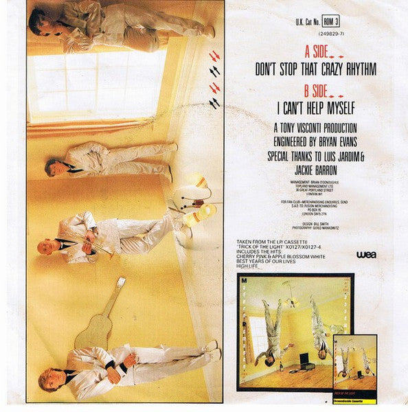 Modern Romance - Don't Stop That Crazy Rhythm Vinyl Singles Vinyl (VG) <br> Hoes (G+)