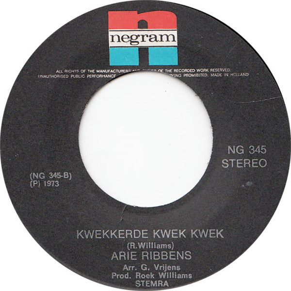Arie Ribbens - Mijn Kleine Nathalie Vinyl Singles
