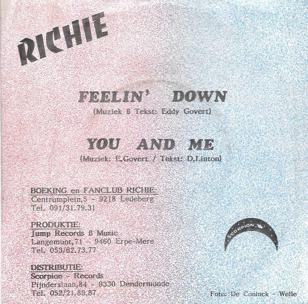 Richie - Feelin' Down Vinyl Singles B-Keus (B)