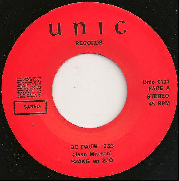 Sjang & Sjo - De Pauw Vinyl Singles