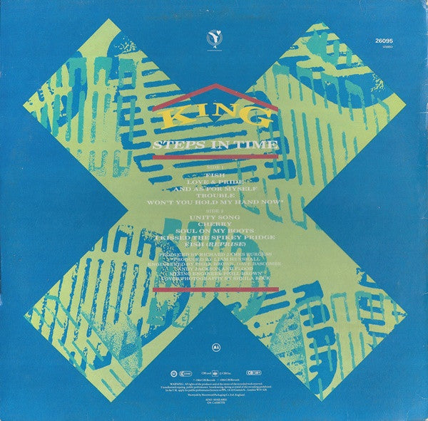 King - Steps In Time (LP) Vinyl LP Vinyl Very Good (VG) <br> Hoes Good Plus (G+)