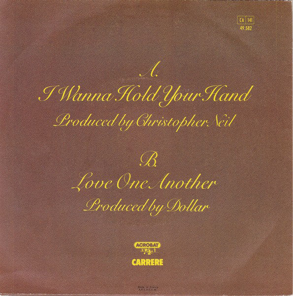 Dollar - I Wanna Hold Your Hand 26543 Vinyl Singles Vinyl Very Good (VG) <br> Hoes Good Plus (G+)