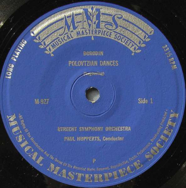Borodin - Utrecht Symphony Orchestra – Polovtzian Dances Vinyl Singles