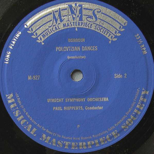 Borodin - Utrecht Symphony Orchestra – Polovtzian Dances Vinyl Singles Vinyl Very Good (VG) <br> Hoes Good Plus (G+)