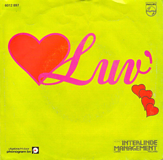 Luv' - Casanova Vinyl Singles Vinyl Zeer Goed / Hoesje Goed "VINYLSINGLES.NL"