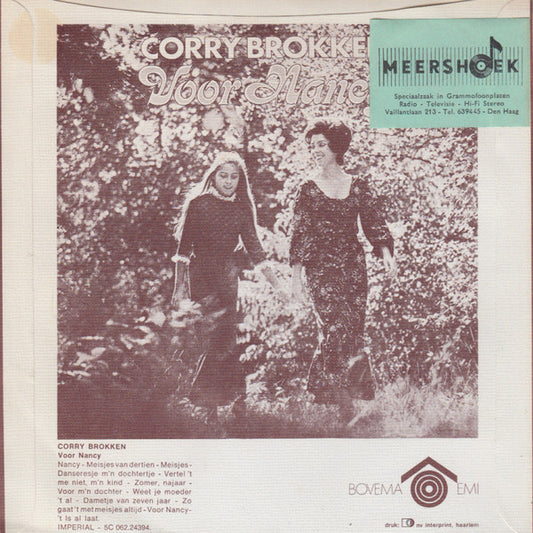 Corry Brokken - Mensen Van De Aarde Vinyl Singles Vinyl Zeer Goed / Hoesje Goed "VINYLSINGLES.NL"