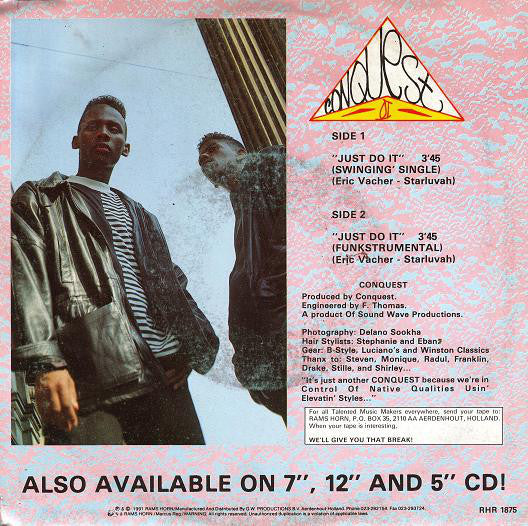 Conquest - Just Do It Vinyl Singles Vinyl Goed / Hoes Sticker