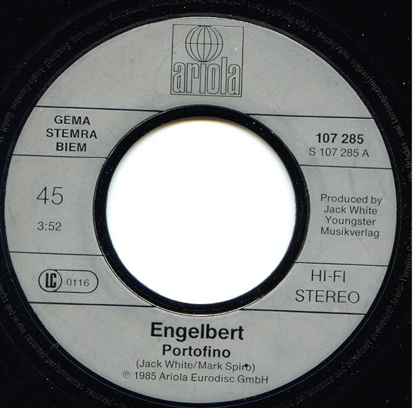 Engelbert Humperdinck - Portofino Vinyl Singles