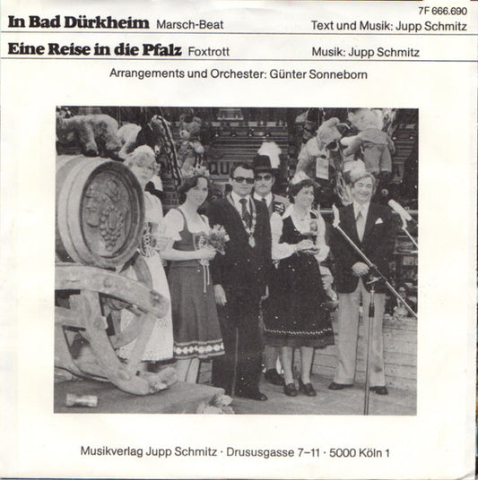 Gunter Sonneborn - In Bad Durkheim Vinyl Singles Media VG+ \ Sleeve G+