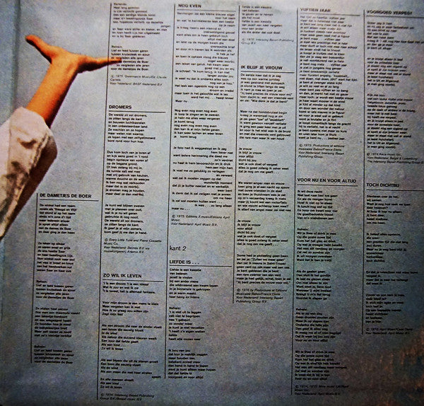 Conny Vandenbos - Zo Wil Ik Leven (LP) Vinyl LP Vinyl Very Good (VG) <br> Hoes Good Plus (G+)