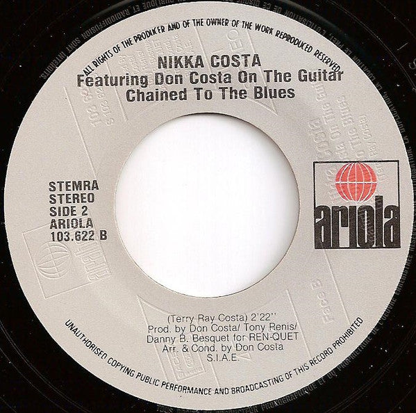 Nikka Costa Featuring Don Costa - (Out Here) On My Own 41804 Vinyl Singles Vinyl Very Good (VG) <br> Hoes Good Plus (G+)
