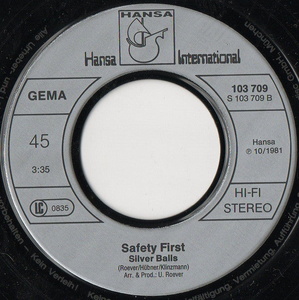 Safety First - Space Invaders Vinyl Singles Vinyl Very Good (VG) <br> Hoes Good Plus (G+)