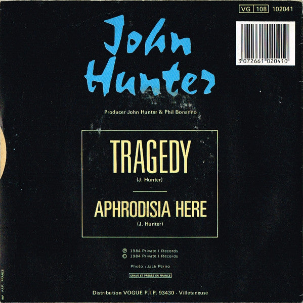 John Hunter - Tragedy Vinyl Singles Vinyl (VG) <br> Hoes (G+)