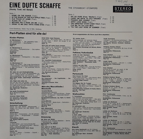 Steamboat Stompers - Eine Dufte Schaffen (LP) Vinyl LP Vinyl Very Good (VG) <br> Hoes Good Plus (G+)