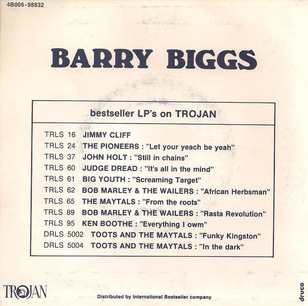 Barry Biggs - Side Show 39639 Vinyl Singles