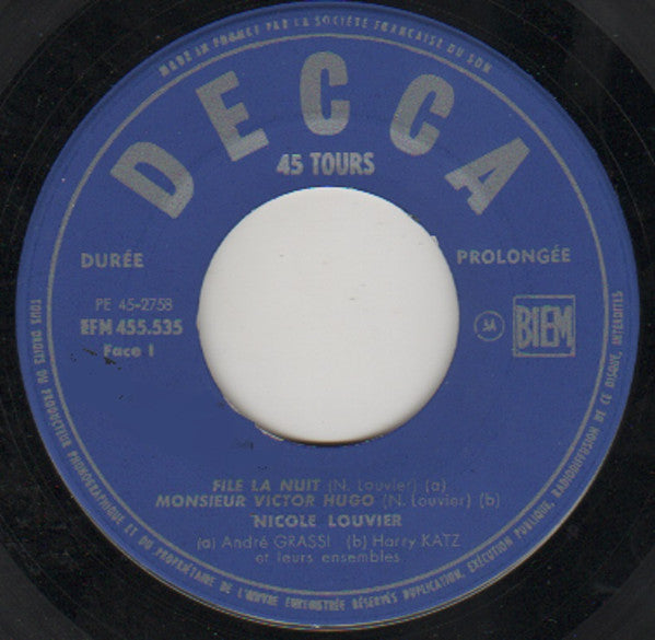 Nicole Louvier - File La Nuit Vinyl Singles EP