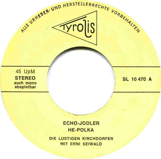 Erni Seiwald mit den Lustigen Kirchdorfern - Echo Jodler