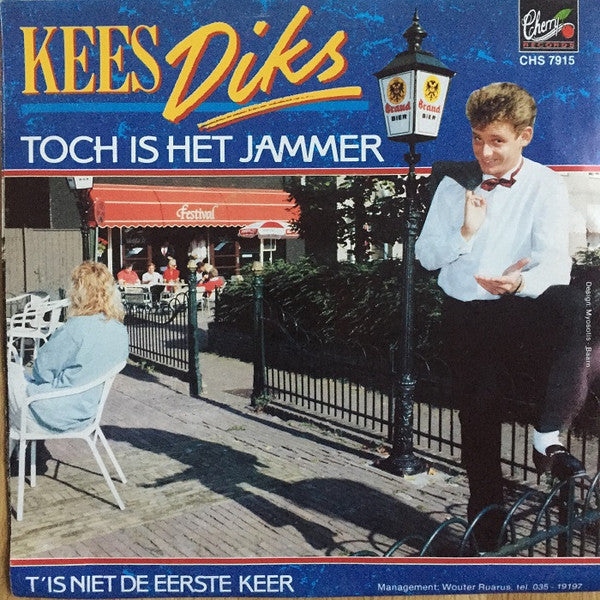 Kees Diks - Toch Is Het Jammer Vinyl Singles Vinyl Very Good (VG) <br> Hoes Good Plus (G+)