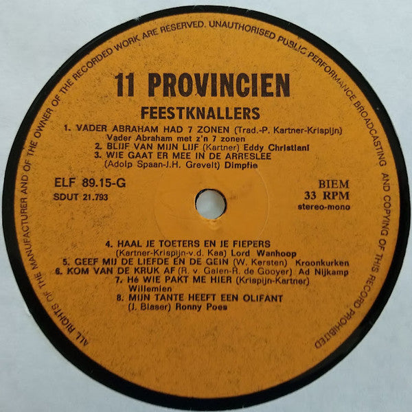 Various - Feestknallers (LP) 51337 Vinyl LP