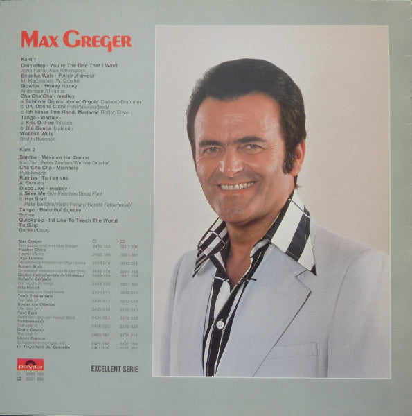 Max Greger - Een Dansavond Met (LP) Vinyl LP Vinyl (VG) <br> Hoes (G+)