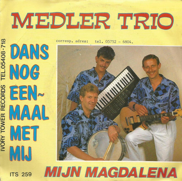 Medler Trio - Dans Nog Eenmaal Met Mij Vinyl Singles Vinyl (VG) <br> Hoes (G+)