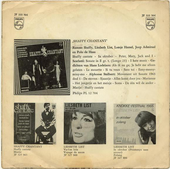 Liesbeth List - De Kinderen Van De Zee Vinyl Singles Vinyl Very Good (VG) <br> Hoes Good Plus (G+)