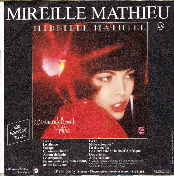 Mireille Mathieu - Mille Colombes Vinyl Singles Vinyl (VG) <br> Hoes (G+)