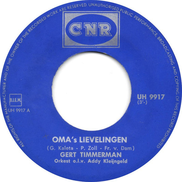 Gert Timmerman - Oma's Lievelingen 26579 Vinyl Singles