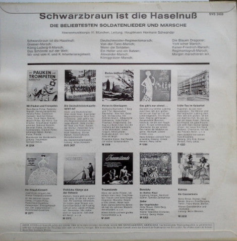 Heeresmusikkorps IV München - Schwarzbraun Ist Die Haselnuß (LP) Vinyl LP Vinyl Very Good (VG) <br> Hoes Good Plus (G+)