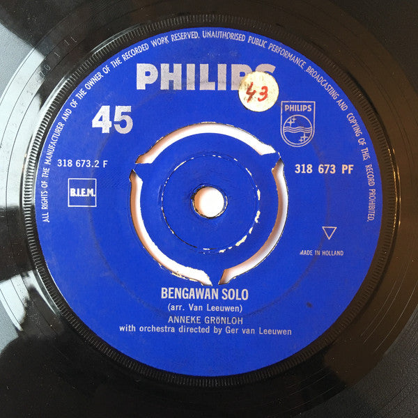 Anneke Grunloh - Boeroeng Kaka Vinyl Singles Vinyl Very Good (VG) <br> Hoes Good Plus (G+)