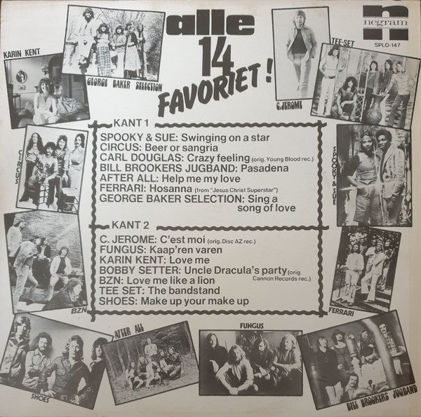 Various - Alle ** Favoriet (LP) Vinyl LP Vinyl Very Good (VG) <br> Hoes Good Plus (G+)