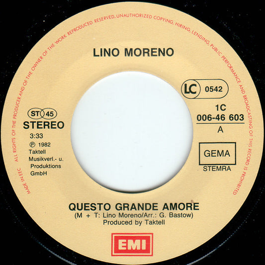 Lino Moreno - Questo Grande Amore