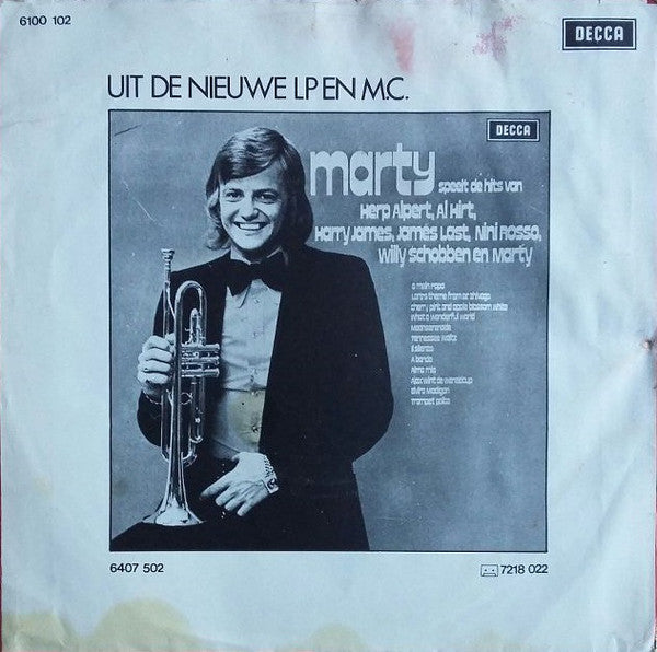 Marty Schreijenberg - Lara's Theme From Dr. Zhivago Vinyl Singles Vinyl Very Good (VG) <br> Hoes Good Plus (G+)