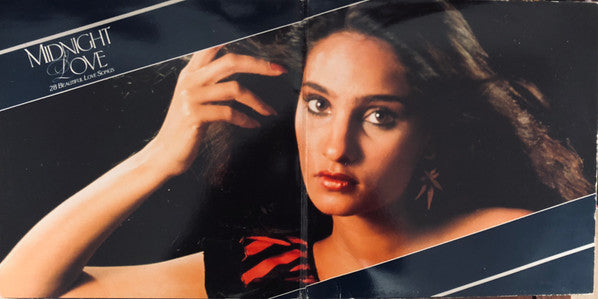 Various - Midnight Love (28 Beautiful Love Songs) (LP) Vinyl LP Vinyl Very Good (VG) <br> Hoes Good Plus (G+)