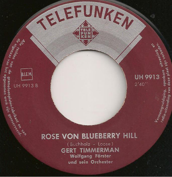 Gert Timmerman - Antje Vinyl Singles Vinyl Very Good (VG) <br> Hoes Generic