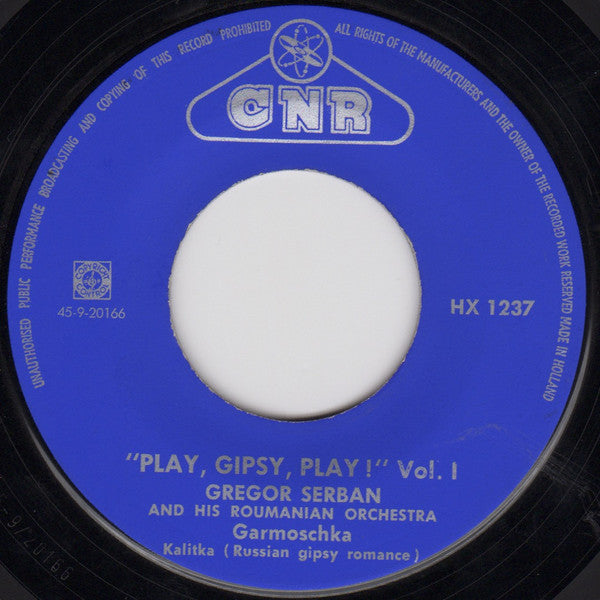Gregor Serban Orchestra - Play, Gipsy, Play! Vol. I Vinyl Singles