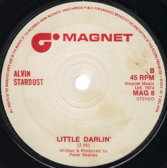 Alvin Stardust - Red Dress Vinyl Singles Vinyl Zeer Goed / Hoesje Goed "VINYLSINGLES.NL"