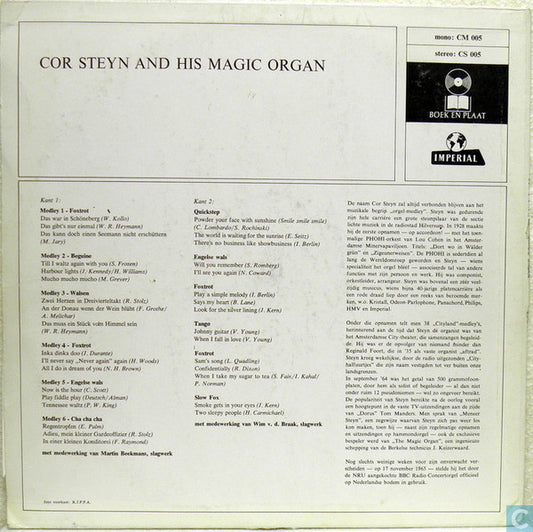 Cor Steyn - Cor Steyn (LP) Vinyl LP Vinyl Zeer Goed / Hoesje Goed "VINYLSINGLES.NL"