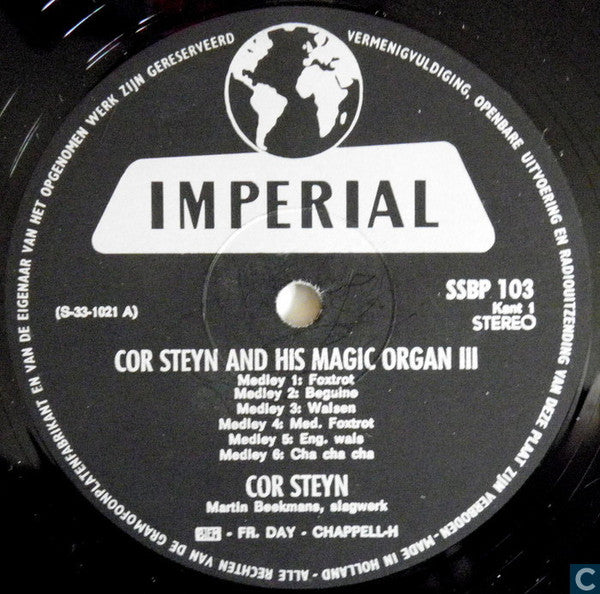 Cor Steyn - Cor Steyn (LP) Vinyl LP Vinyl Very Good (VG) <br> Hoes Good Plus (G+)