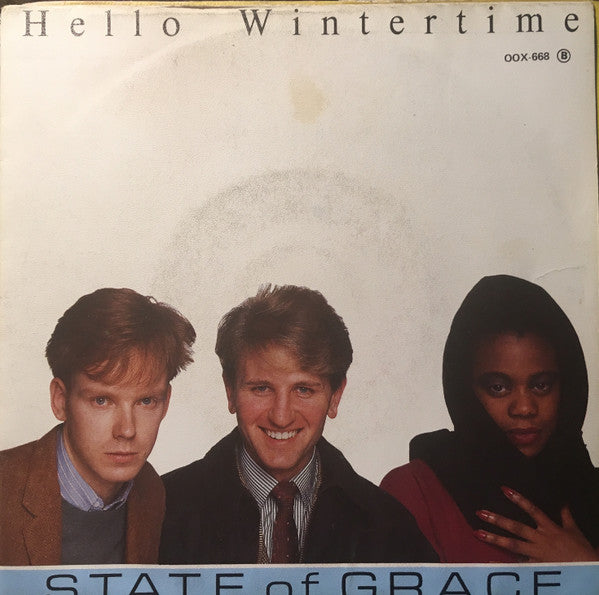 State Of Grace - Hello Wintertime Vinyl Singles Vinyl Very Good (VG) <br> Hoes Good Plus (G+)