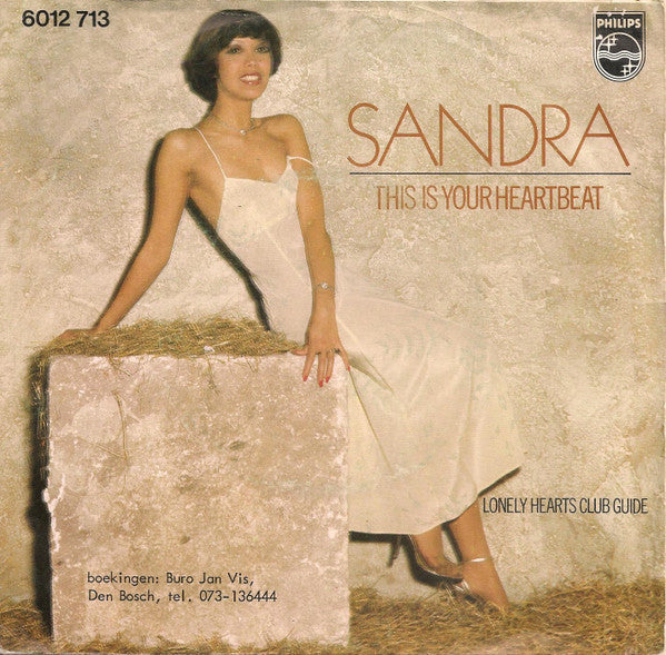 Sandra - This Is Your Heartbeat Vinyl Singles Vinyl Very Good (VG) <br> Hoes Good Plus (G+)