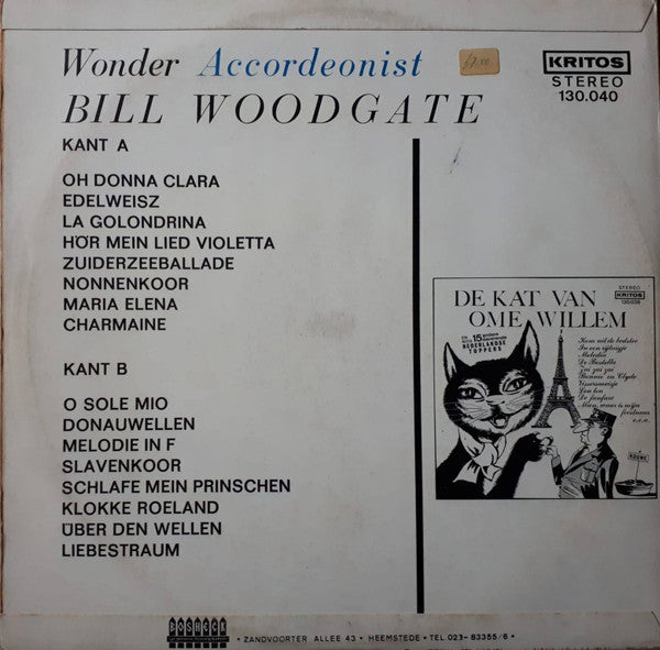 Bill Woodgate - Wonder Accodeonist (LP) Vinyl LP Vinyl Very Good (VG) <br> Hoes Good Plus (G+)