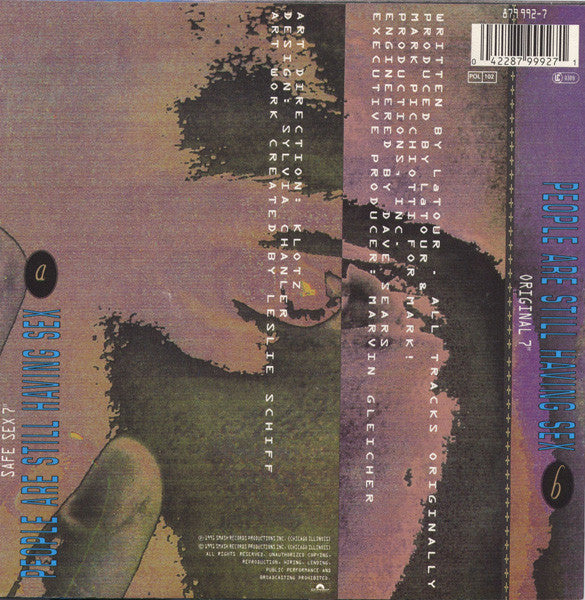 LaTOUR - People Are Still Having Sex Vinyl Singles Vinyl Goed / Hoes Sticker